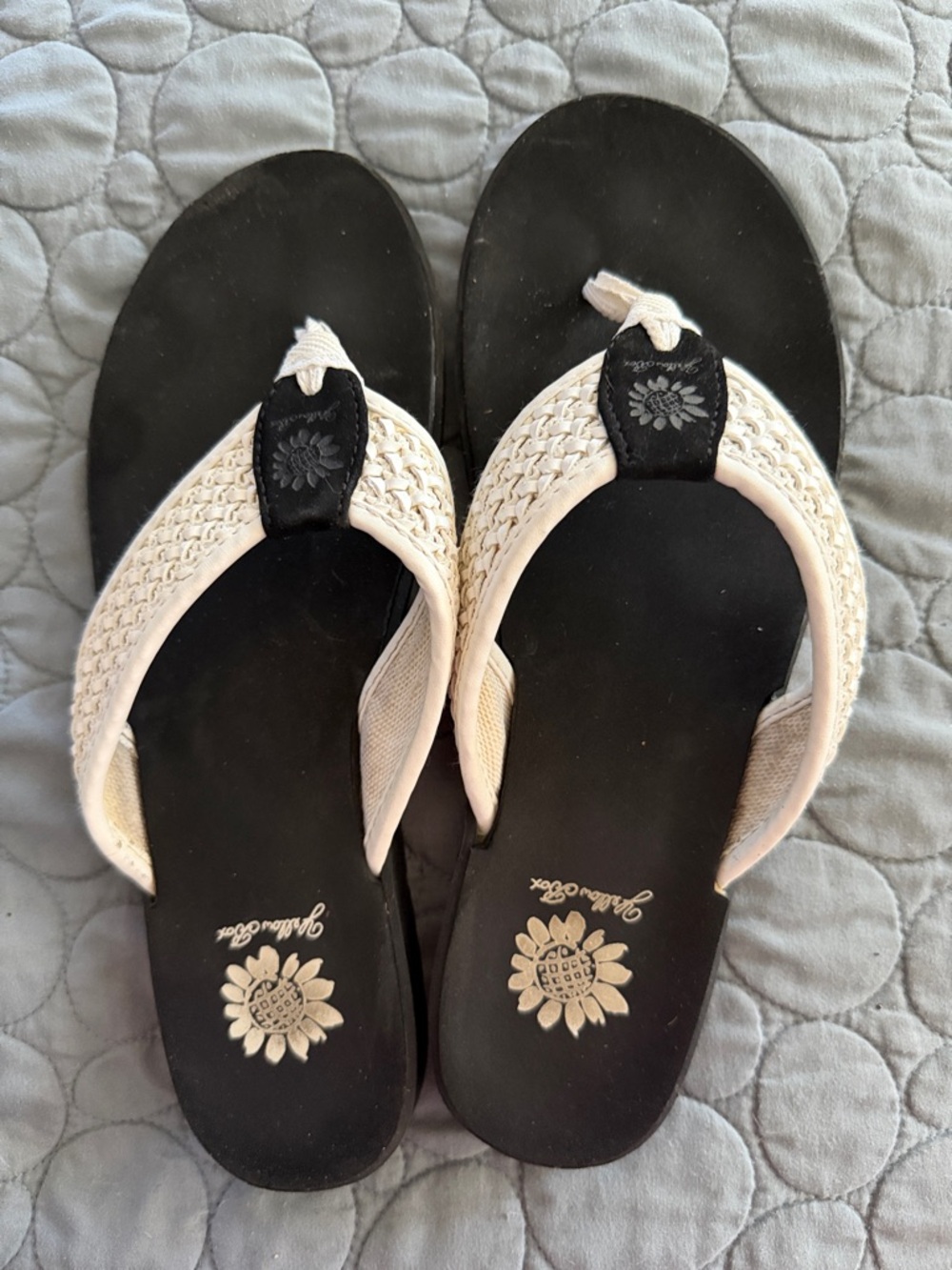 Yellow Box Flip Flops